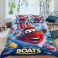 thumbnail image 2 of The movie Cars Themed Bed Sheet Set Three Piece Set 53x79 Inches Comfortable And Skin Friendly Unique Design Creating A Star Studded Night, 2 of 6