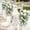 White, variant on Taicans Wedding Artificial Aisle Pew Flowers Chair Decorations Arrangements with Artificial Flowers Eucalyptus White Sage Green for Ceremony Reception Chair Back Floral Decor,15.7Inch