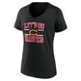 thumbnail image 2 of Women's Black Chicago Blackhawks Represent V-Neck T-Shirt, 2 of 3