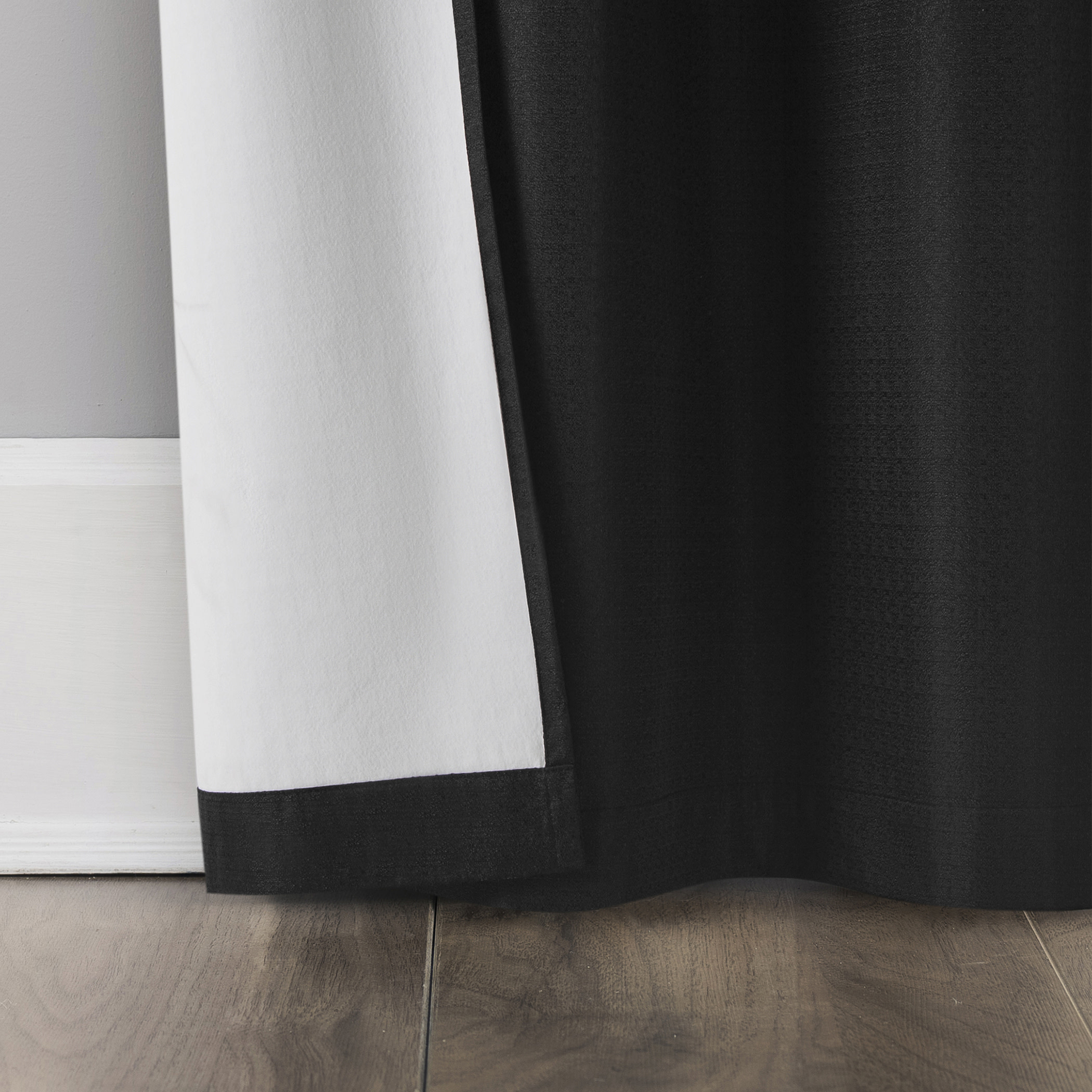 Sun Zero Bryant Thermal Insulated Blackout Curtain Panels, Black, 2-Piece photo 5