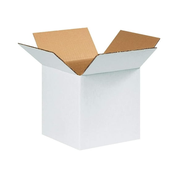 Shipping Boxes Small 8"L x 8"W x 8"H, 25-Pack | Corrugated Cardboard Box for Packing, Moving and Storage 8x8x8 888 White Corrugated