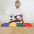 thumbnail image 2 of FDW 4'x8'x2" New Folding Panel Gymnastics Mat, Perfect for Indoor/Outdoor Exercise(Multicolor), 2 of 7
