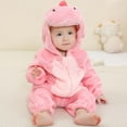 thumbnail image 6 of Tiijoy Baby Dinosaur Jumpsuit Flannel Warm Hooded Onesie Union Suit Pajama, Sizes 0-6M, 6 of 8