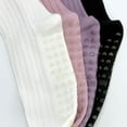 thumbnail image 6 of Cute Floral Pattern Yoga Socks for Women – Breathable Grip Ankle Socks with Ruffle Top, US Size 5-9, 6 of 6