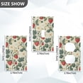 thumbnail image 7 of Yayeee Toggle Light Switch Wall Plate 1-Gang 4.5"x2.7" Home Decorative Outlet Cover, Small Strawberry Pattern, 7 of 7