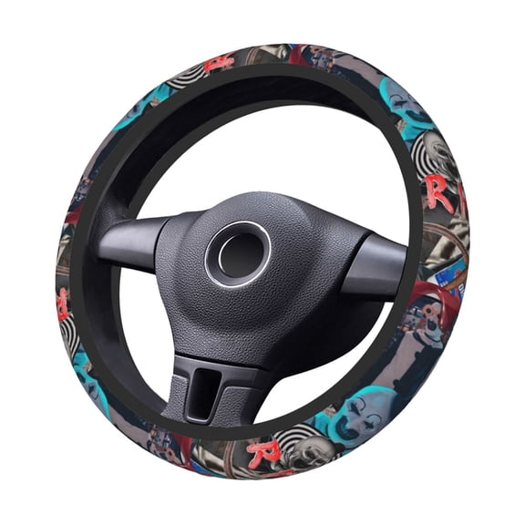 Terri-Fier Steering Wheel Cover Elastic Stretch Breathable Vehicle Steering Wheel Protector Car Interior Accessories