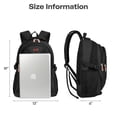 thumbnail image 6 of 25L Unisex Backpack Lightweight Multi-Pocket Daypack for School,Work,Hiking,Travel, Black - B930, 6 of 9