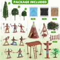 thumbnail image 2 of Juego de juguetes wookidel, 44 unidades, figuras de indios nativos americanos, 2 of 7