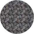 thumbnail image 2 of Addison Rugs Dream Shag Premium Machine Washable Transitional Shells Midnight Round Rug, 8' x 8', 2 of 8