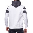 thumbnail image 4 of Fesfesfes Men's Casual Long Sleeve Fall Winter Patchwork Hoodies Top Blouse, 4 of 7