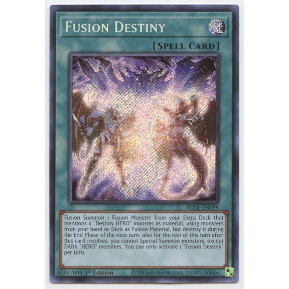 Carta de Colección Yu-Gi-Oh! Fusion Destiny BLCR-EN088 1ra Edición