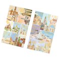 thumbnail image 4 of 2 pegatinas de sellos postales, pegatinas de papel adhesivas doradas, suministros decorativos para álbumes de recortes, planificadores, diarios, cuadernos, manualidades, diarios de viaje, 4 of 10