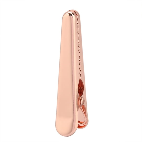 ZOUSSIQI Stainless Steel Pink Gold Snack Bag Sealing Clip Food Storage Sealer Home Kitchen (S) JU316-1141