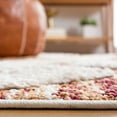thumbnail image 4 of SAFAVIEH Moroccan Tassel Dawson Geometric Shag Area Rug, Rust/Ivory, 8' x 10', 4 of 8