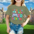 thumbnail image 2 of LEKDFST First Day of School Graphic Tees for Girls Boys Kindergarten 1st 2nd Grade Back to School T-Shirts Kids Cute Preschool Shirts Light Green 4-5 Years, 2 of 5