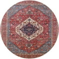 thumbnail image 1 of Ahgly Company Machine Washable Indoor Round Industrial Modern Fire Brick Red Area Rugs, 7' Round, 1 of 1