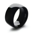 thumbnail image 3 of 12mm Men Womens Black Gold Silver Band Titanium Steel High Polished Ring Sz 6-13, 3 of 7