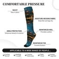 thumbnail image 3 of Lsque Spooky Halloween Pattern Sport Compression Socks for Men & Women 15-20 mmHg Knee High Nurse Pregnant Running Medical and Travel Athletic, 3 of 6