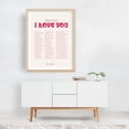 thumbnail image 3 of Ways to say I love You Pink - Typography Quote Inspirational Motivational Unframed Wall Art Print 24 x 32 inches, 3 of 4