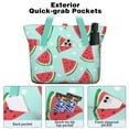 thumbnail image 2 of Tote Bag for Women - Summer Watermelon Shoulder Bag - Large Utility Work Duffle Bag with Zipper Handbag for Travel, Work, Sprots, 2 of 5