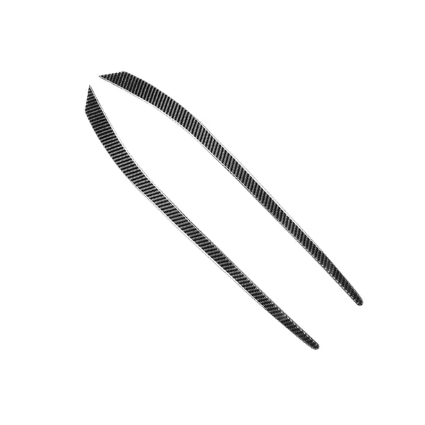 Scienceny 2 uds pegatinas de coche embellecedor de fibra de carbono cubierta de faro accesorios faro cejas pegatina reemplazo para 2008 2014 Bombillas para automóviles