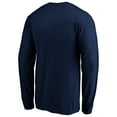 thumbnail image 3 of Men's Fanatics Navy Seattle Kraken Primary Logo Big & Tall Long Sleeve T-Shirt, 3 of 4