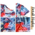thumbnail image 5 of Fantaslook Blouses for Women Dressy Casual V Neck Pleated Tunic Tops Summer Short Sleeve Boho Shirts, 5 of 7