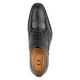 thumbnail image 4 of LIBERTYZENO Mens Black Leather Oxford Dress Shoes Hornback Print Male, 4 of 8