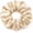Champagne, variant on Mulberry Silk Scrunchie for Women, 22 Momme Large Silk Hair Tie for Sleeping, Gentle No Crease Hair Band for Thick Curly Hair, Soft Silk Hair Accessory, Black, 1 count