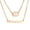 Rose gold, variant on Name Custom Necklace Personality Fashion name Customized Stainless steel Necklace Women DIY flower double-layer Fashion jewelry girlfriend Gift