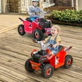 thumbnail image 4 of Gymax Kids Electric Ride On ATV Toy 6V Battery Powered Electric Vehicle Toy w/ Direction Control Red, 4 of 9