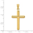 thumbnail image 2 of 14k Yellow Gold Polished Cross Pendant - 1.7 Grams - Measures 19.8x42.2mm, 2 of 2