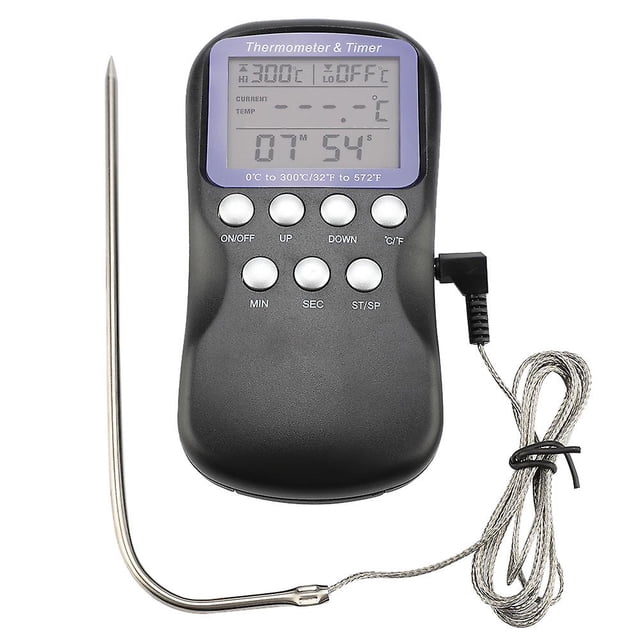 Digital Wired Barbecue BBQ Meat Oven Electronic Thermometer Grill Cooking Food Probe