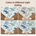 thumbnail image 7 of Design&I 5'x7' Washable Area Rug Fish Marine Reef Turtle Coral Seashell Nautical Ocean Motifs for Dining Room, Under Table, Home Office, Snag-Free, Skid-Resistant, 7 of 7