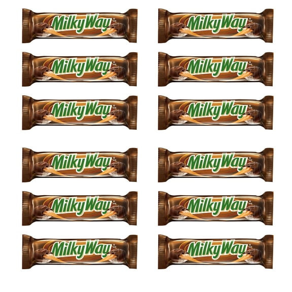Milkyway Candy Milk Chocolate Bars for Snack Time, Full Size, 1.84 Oz Per Pack, 12 Pack