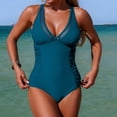 thumbnail image 2 of Afdoent Women One Piece Swimsuits Mesh Insert Swimsuit Elegant Monokini With Sheer Panels And Swimwear For Beach Pool Women's Clothing, 2 of 5