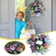 thumbnail image 1 of Corona de Pascua para la puerta de entrada | Guirnalda floral artificial de primavera | Letrero de bienvenida decorativo de madera y tela | Hogar, Banquete, Vacaciones, Decoración de bodas | Flores, 1 of 8