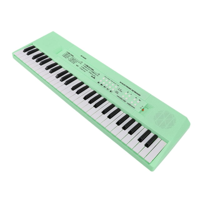 Juguete Educate Con Teclado de Piano de 54 Teclas con Micrófono, Función de Grabación, material Seguro, Portátil, Doble Alimentación Para Niños que Aprenden Música, Cable