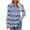 Blue, variant on Lmnyox Women's Long Sleeve Tunic Tops Pleated Round Neck Blouses Lightweight Soft Tops Fall Clothes