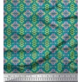 thumbnail image 1 of Soimoi Rayon Crepe Fabric Aztec Geometric Print Sewing Fabric Yard 46 Inch Wide, 1 of 3