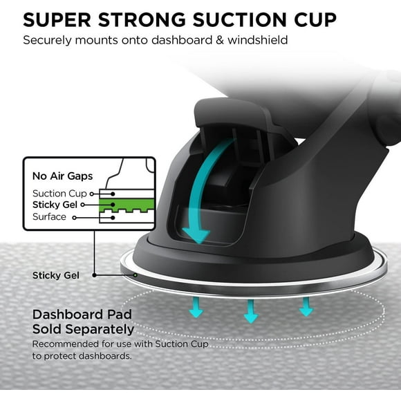 iOttie Easy One Touch Mini Dash & Windshield Car Mount Phone Holder || iPhone Xs Max R 8 Plus 7 Samsung Galaxy S10 E S9