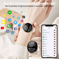 thumbnail image 4 of Reloj Inteligente Mujer Con Temperatura Smartwatch beige bisel rosa, 4 of 5