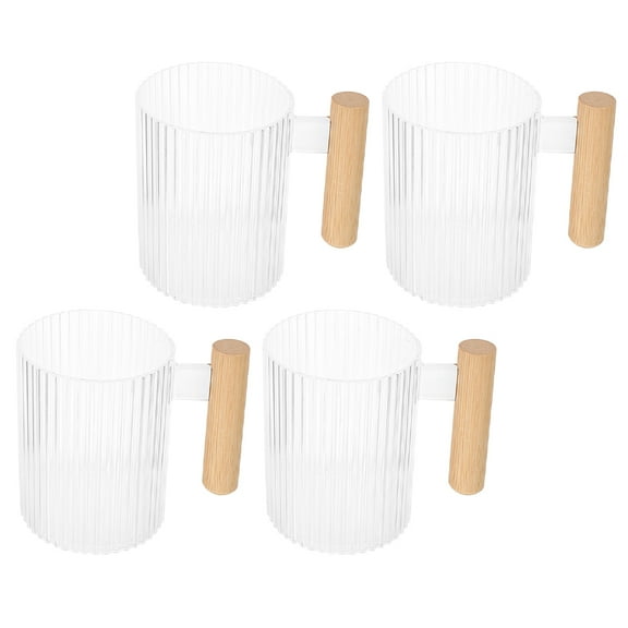 Niceauty 4pcs Mouthwash Cup Plastic Reusable Portable for Couples and Family