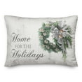 thumbnail image 2 of Creative Products Watercolor Wreath Home for the Holidays 14x20 Spun Poly Pillow, 2 of 3
