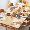 thumbnail image 2 of Brown Boho Plant Pattern Summer Placemats Table Placemats Set Of 4-Linen Kitchen Washable Placemats Table Mats 11.8"x17.7"Non-Slip Heat Resistant, 2 of 6