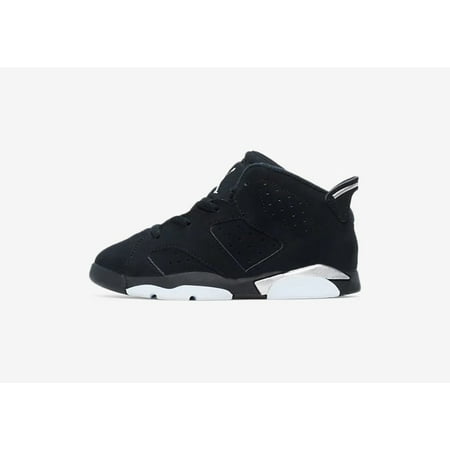 

Toddler s Jordan 6 Retro Black Chrome Black/Metallic Silver-Black (DX6179 001) - 7