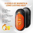 thumbnail image 2 of Hand Warmers Rechargeable, 6000MAh Electric Hand Warmers, Gifts for Outdoor, Golf, Hunting, Camping, 2 of 5