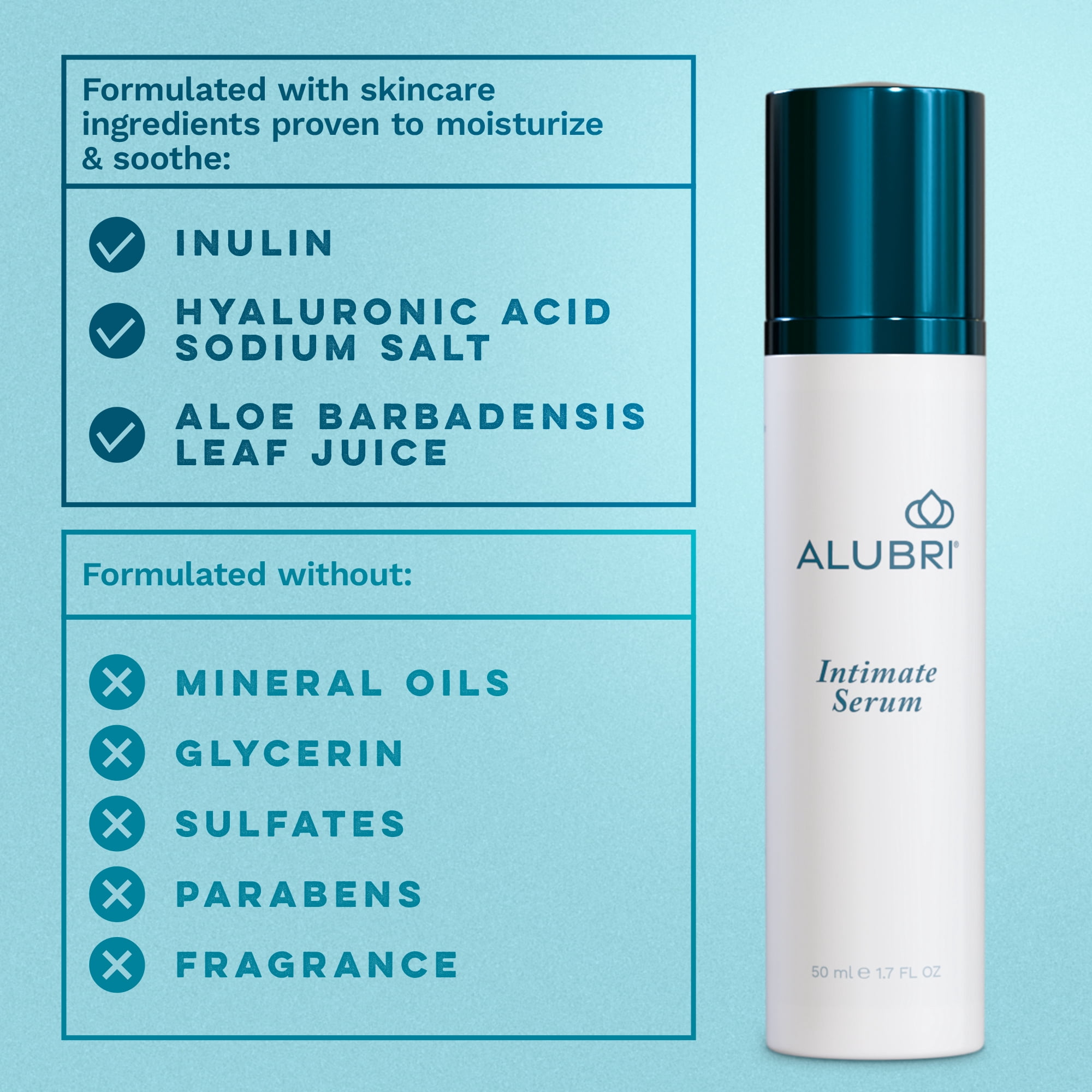 Alubri Intimate Hydrating Serum for Women, 1.7 fl oz