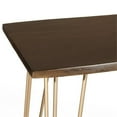 thumbnail image 4 of Pemberly Row Contemporary Live Edge Bar Table in Elm and Gold, 4 of 4