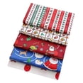 thumbnail image 1 of 2x 5 Piezas de Tela de Algodón con Tema Navideño Impreso para Costura DIY, Acolchados 2 piezas, 1 of 6